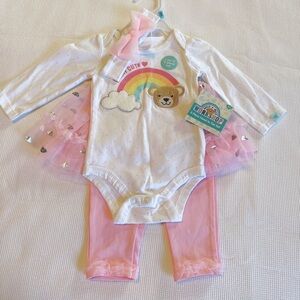 Build a Bear 3 pieces baby girl outfit size 6 months